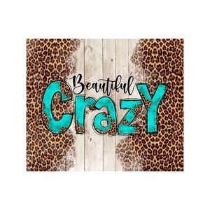 Mouse Pad with Crazy Beautiful on it with leopard print